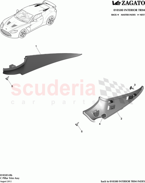 Part Diagram for Aston Martin CY83-68271-AAW