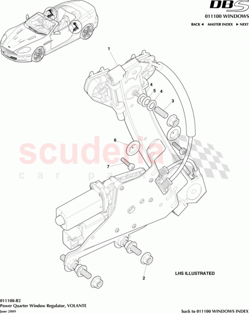 Part Diagram for Aston Martin 4G43SET80086AA