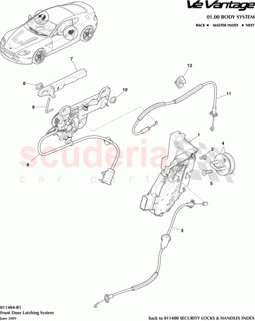 Part Diagram for Aston Martin 8D33-F21982-AA