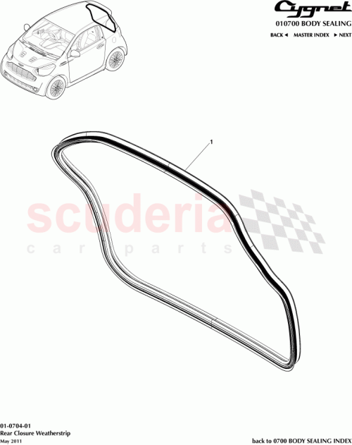 Part Diagram for Aston Martin 67881-74010