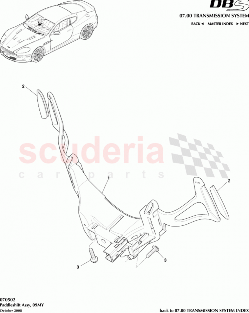 Part Diagram for Aston Martin 9G437L237BA