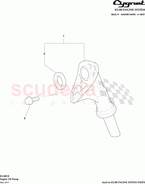 Part Diagram for Aston Martin 90105-W0090