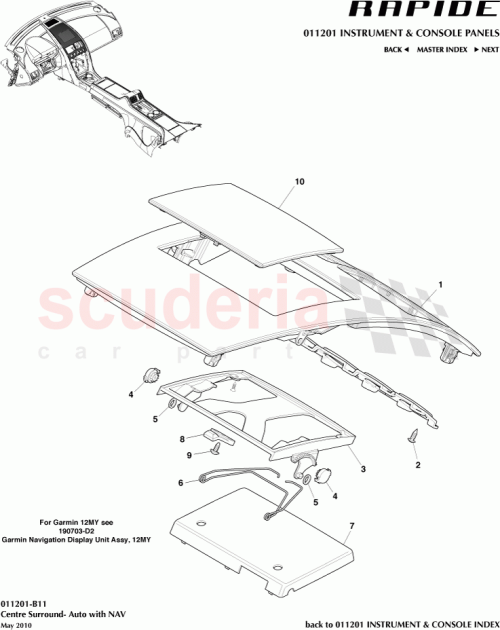 Part Diagram for Aston Martin AD43045H43CA