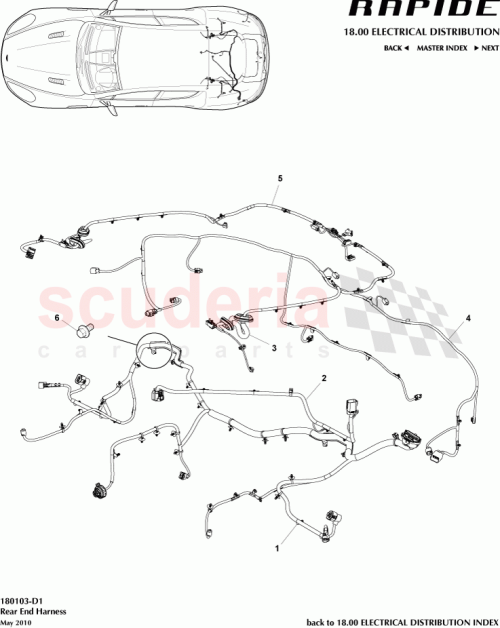Part Diagram for Aston Martin DD43-37-10175