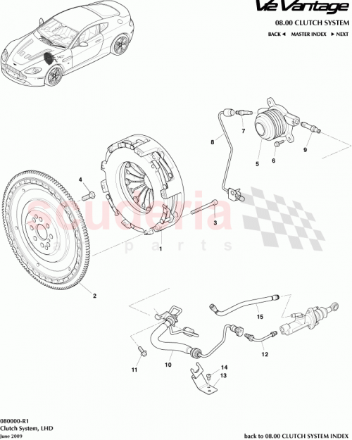 Part Diagram for Aston Martin AD23-R7N630-AA