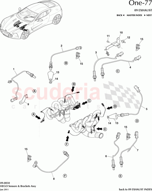 Part Diagram for Aston Martin 704769