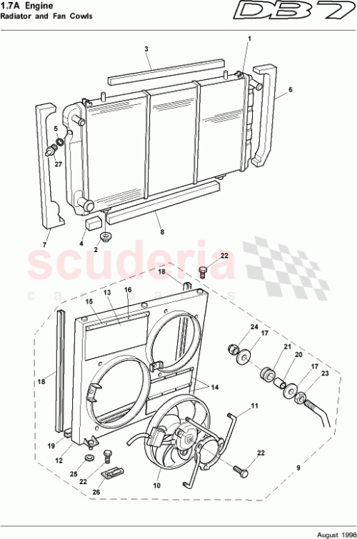 Part Diagram for Aston Martin 32-80196