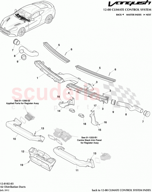Part Diagram for Aston Martin CD33-19C804-AA