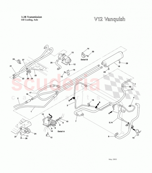 Part Diagram for Aston Martin 1R12-275729-AA