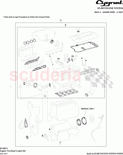 Part Diagram for Aston Martin 04111-47080
