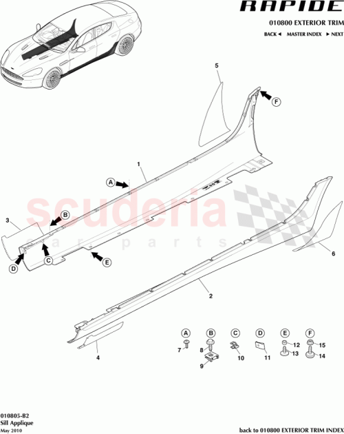 Part Diagram for Aston Martin AD43-5144-AA