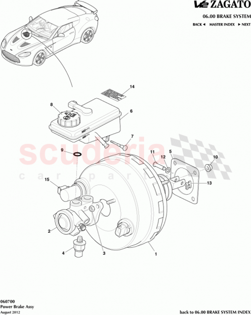 Part Diagram for Aston Martin 704777