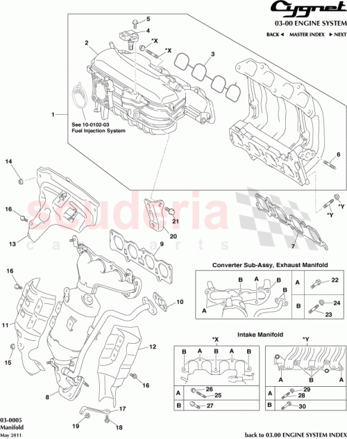 Part Diagram for Aston Martin 90126-06029
