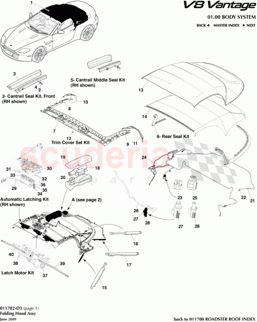 Part Diagram for Aston Martin 6G33-L51270-AA
