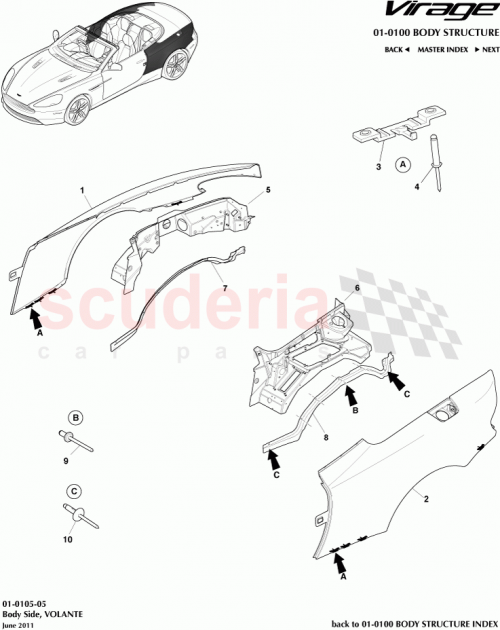 Part Diagram for Aston Martin AD33L41038AE