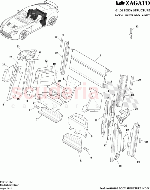 Part Diagram for Aston Martin AG33-C10786-AA