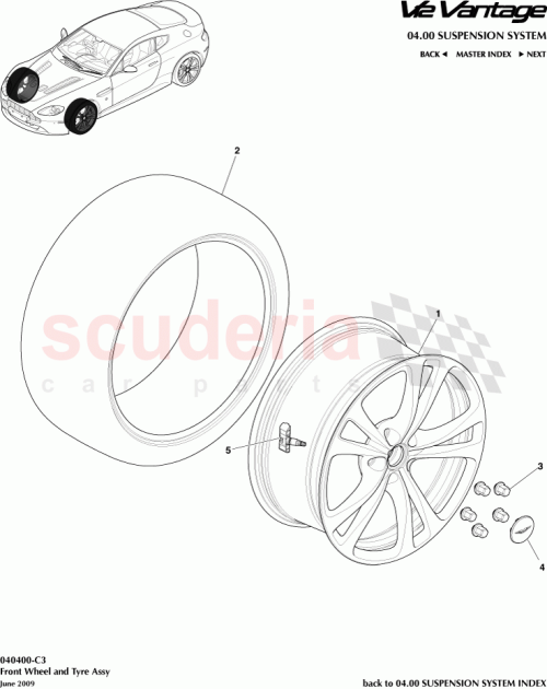 Part Diagram for Aston Martin AD23-1508-AC