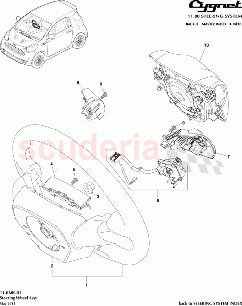 Part Diagram for Aston Martin 84247-74010-C1