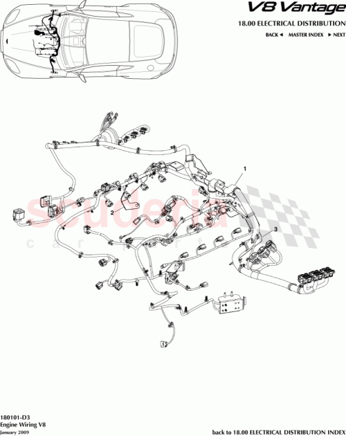 Part Diagram for Aston Martin 8G33-12B637-AA