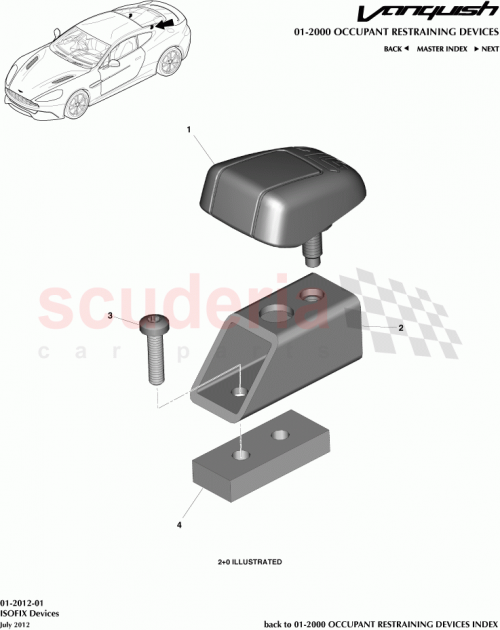 Part Diagram for Aston Martin CD33-600B34-AA