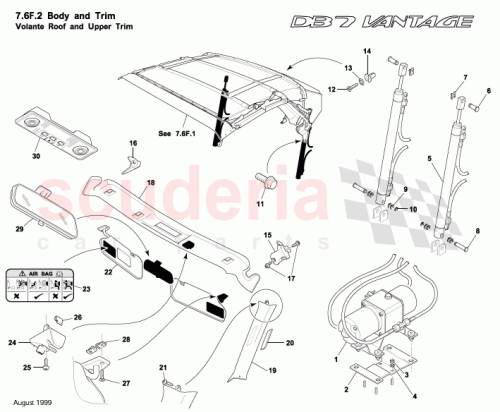 Part Diagram for Aston Martin 697335