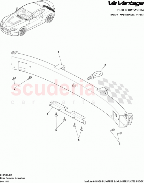 Part Diagram for Aston Martin 6G33-17758-CB