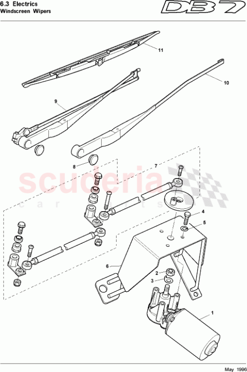Part Diagram for Aston Martin 37-122347-AB