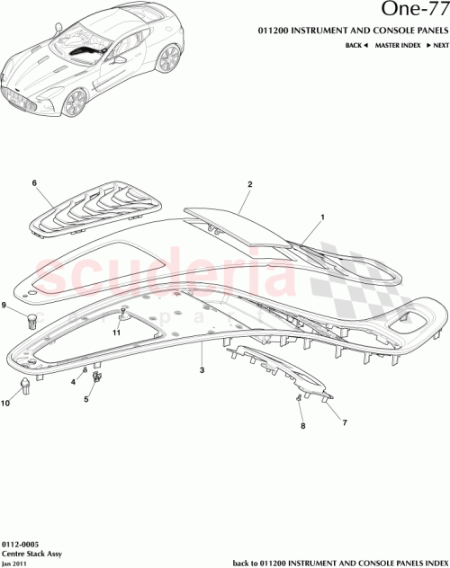 Part Diagram for Aston Martin 12023-14-6027-FL