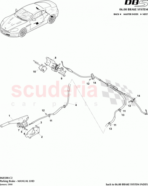 Part Diagram for Aston Martin 4G43-2C637-AA