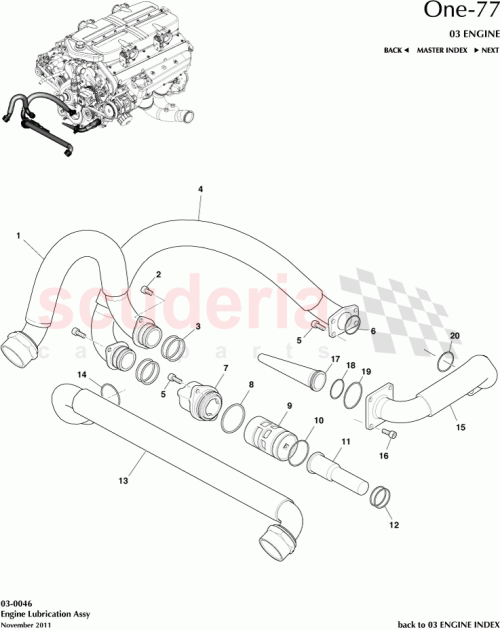 Part Diagram for Aston Martin 12023-03-8804-AA