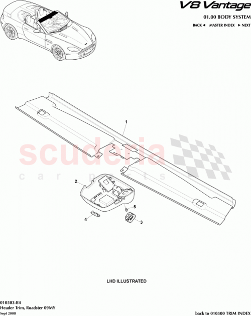 Part Diagram for Aston Martin 9G33L03408AGW