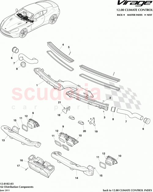 Part Diagram for Aston Martin 4G4319E658AD