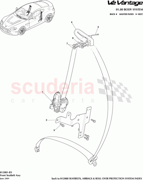 Part Diagram for Aston Martin 6G33-611B68-BBW