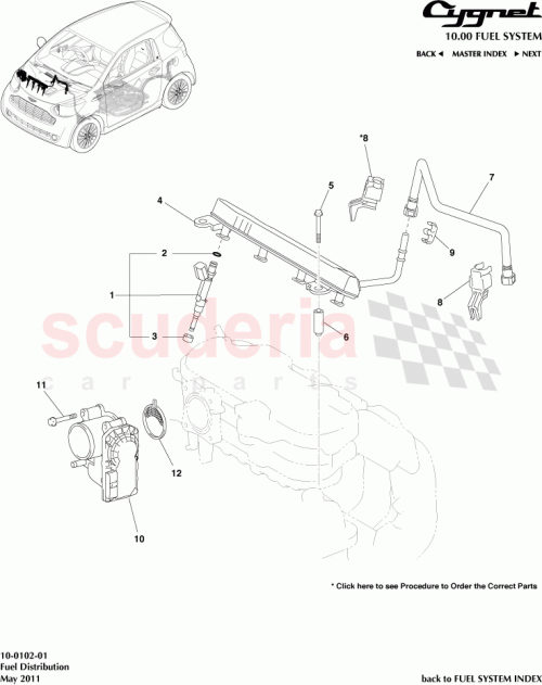 Part Diagram for Aston Martin 23814-47020