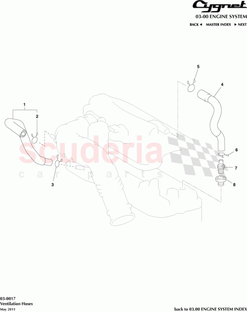 Part Diagram for Aston Martin 12262-47020