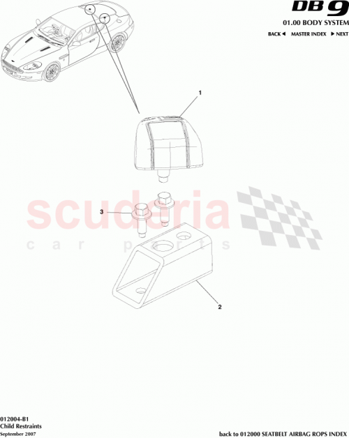 Part Diagram for Aston Martin 4G43-80-11562