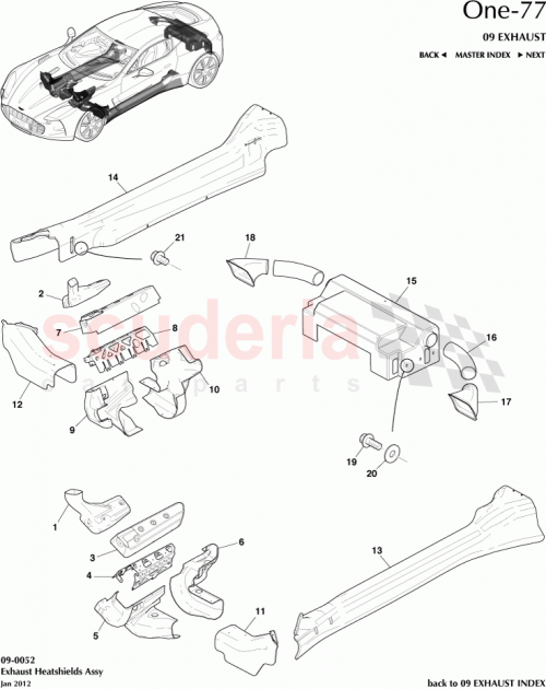 Part Diagram for Aston Martin 12023-03-8644-AB