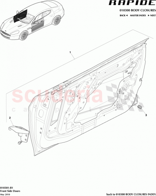 Part Diagram for Aston Martin AD43-65-10125