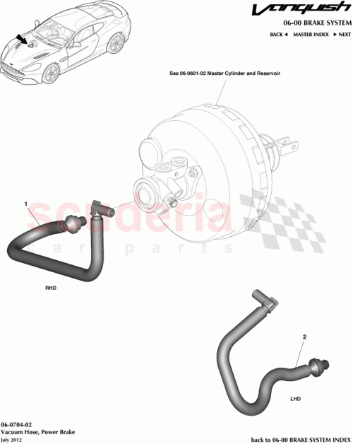 Part Diagram for Aston Martin DG43-J1403-AB