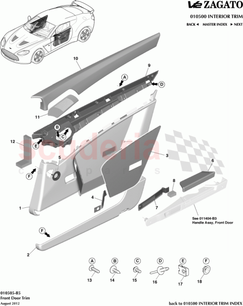 Part Diagram for Aston Martin CY83-23864-AAW