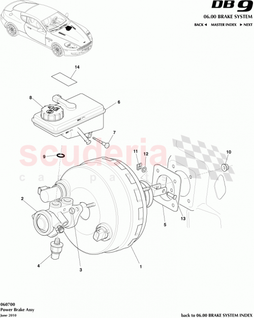 Part Diagram for Aston Martin 700781-PK