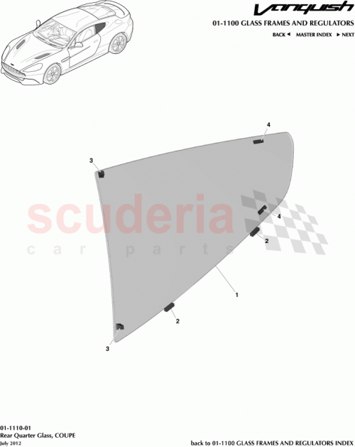 Part Diagram for Aston Martin CD33-N29700-AD