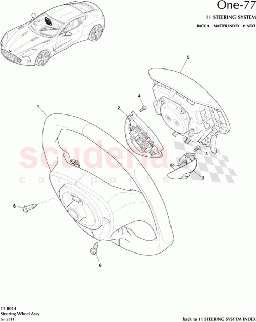 Part Diagram for Aston Martin 12023-14-6772-AA