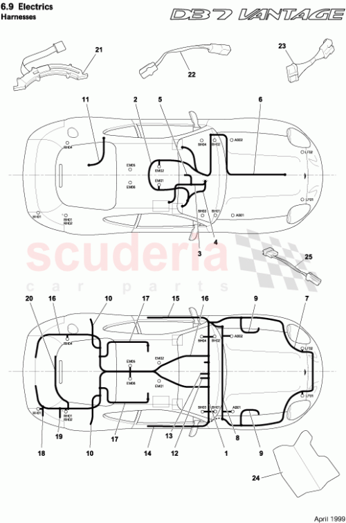 Part Diagram for Aston Martin 699763-PK