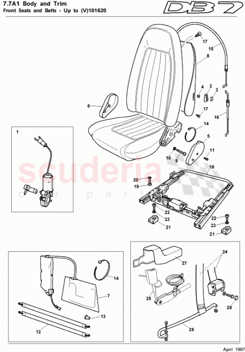 Part Diagram for Aston Martin 698520