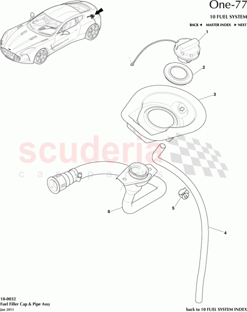 Part Diagram for Aston Martin AY93-9032-AA