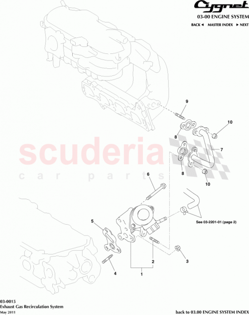 Part Diagram for Aston Martin 25633-47010