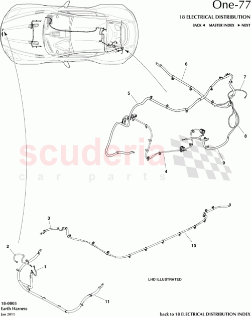 Part Diagram for Aston Martin AD43-13N850-BA