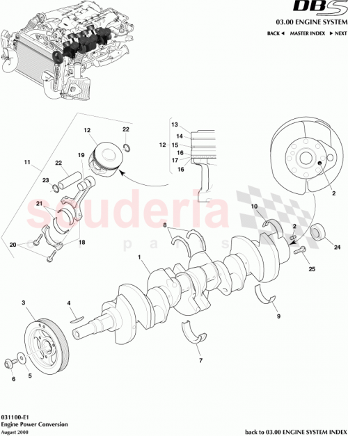 Part Diagram for Aston Martin 6E5E6200A6B