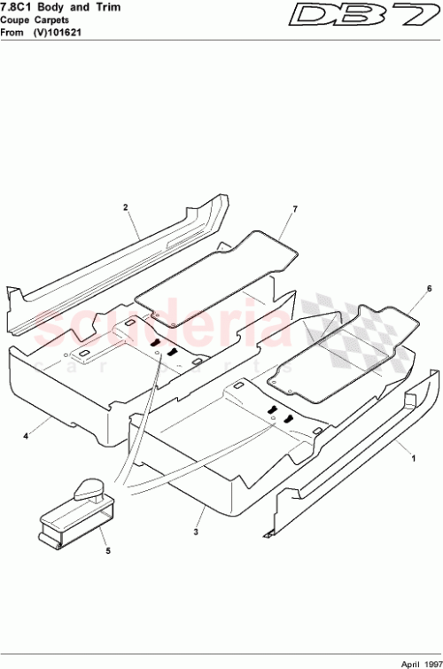 Part Diagram for Aston Martin 83-111646-AAW